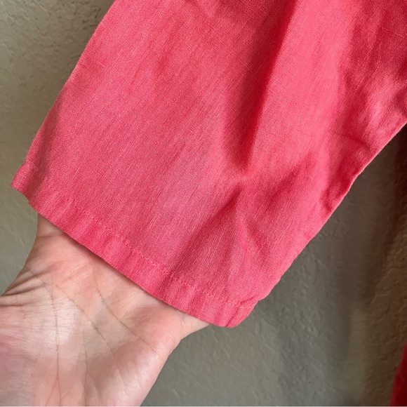 Match Point USA 100% Linen Lagenlook Tunic Blouse - Size Large - Picture 6 of 10